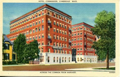 1 97 Cpc Hotel Commander Cambridge Mass Across The Common From Harvard Ca 1936 1944