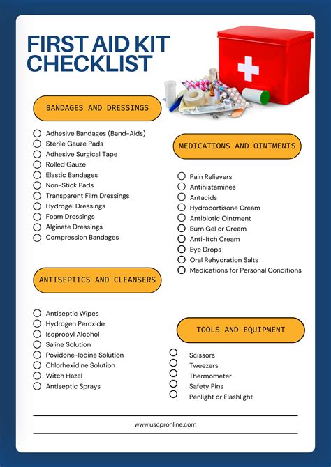 12 Family First Aid Kit Essentials Free Checklist