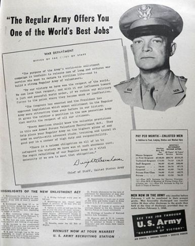 1951 Us Army Recruiting Ad Retroreveries How To Make Money Make Money Online Surveys Teen Money