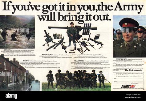 1970S Uk Army Recruitment Magazine Advert Stock Photo Alamy