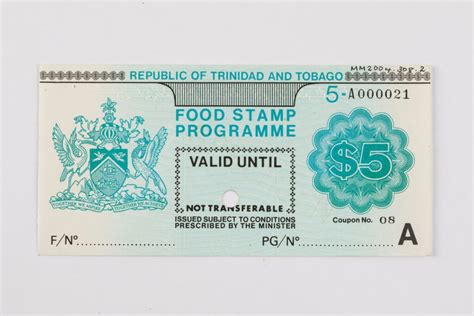 1978 Five Dollar Food Stamp Central Bank Museum