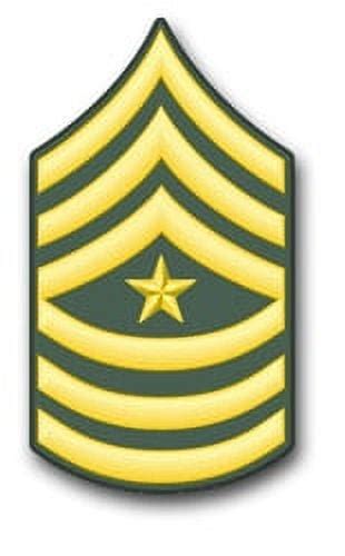 3 8 Inch Army Sergeant Major Rank Vinyl Sticker Walmart Com Walmart Com