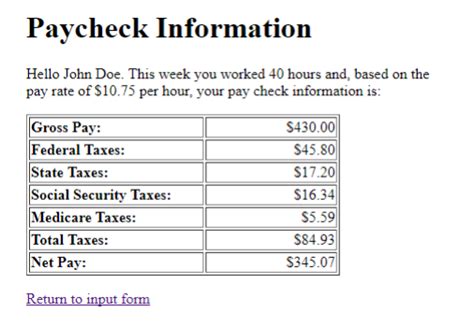 NC Paycheck Tax Calculator Tool - Web Printer Driver