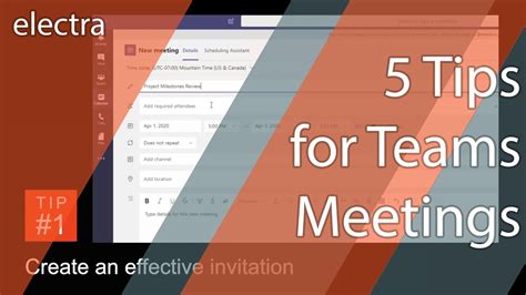 5 Tips For Teams Meetings Youtube