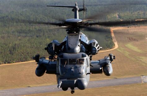 Aerial Of A Us Air Force Usaf Mh 53 Pave Low 20Th Special Operations Squadron Sos Hurlburt