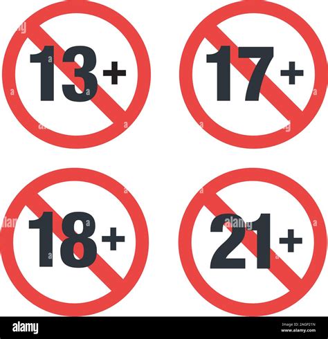 Age Restriction Sign Illustration Image Stock Illustration Illustration Of Circle Brand