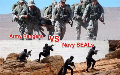 Are Army Rangers Equal To Navy Seals Navy Visual