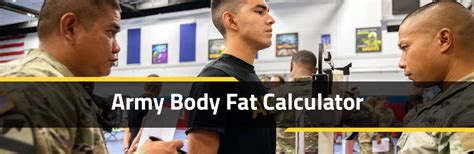 Army Body Fat Percentage Calculator