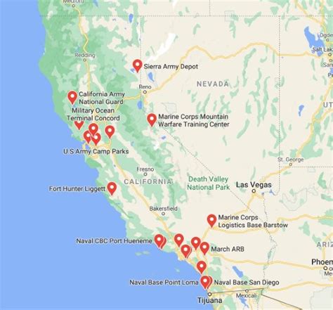 5 California Army Bases