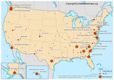 Army Military Bases Map