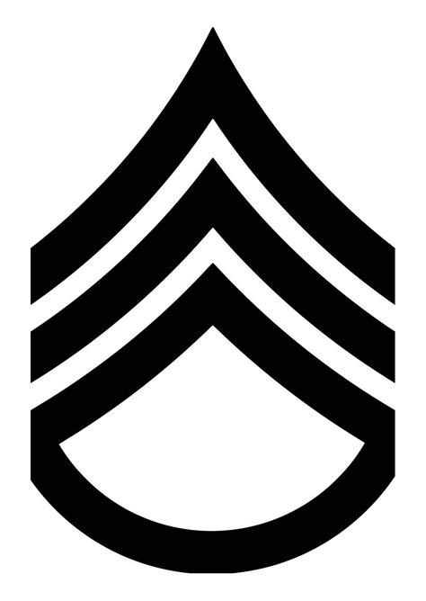 Army Staff Sergeant Rank Svg