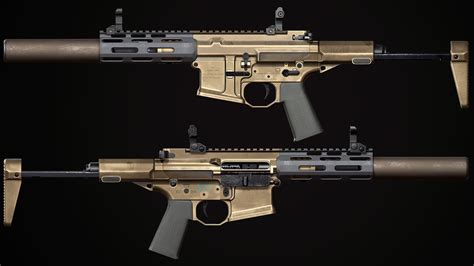 Artstation Aac Honey Badger Pdw Game Assets