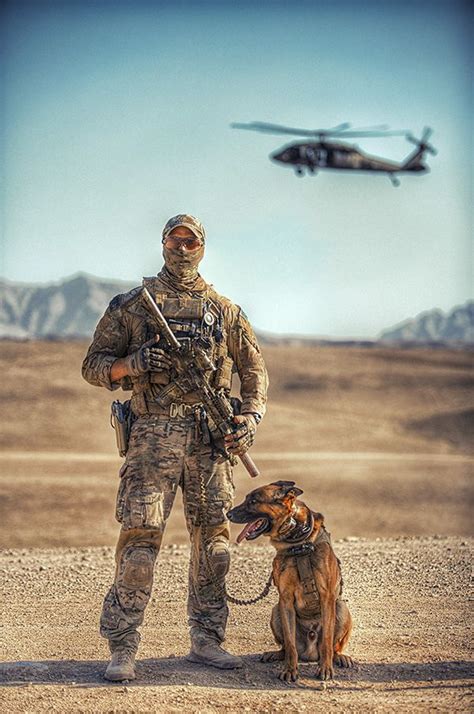 Australian Special Air Service Regiment Dog Handler In Afghanistan Military Working Dogs