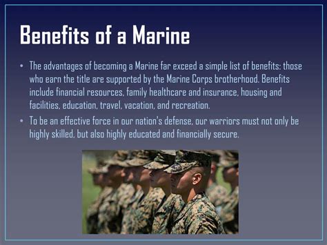 5 Benefits Marine