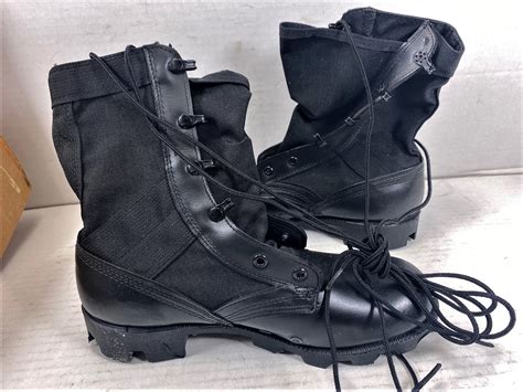 Black Jungle Boots With Panama Sole 6 1 2 R Rosearch