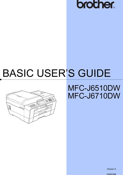 Brother Printer Mfc J6710dw Users Manual