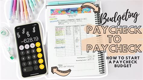 Budget With Me How To Budget Your Paycheck Paycheck To Paycheck Budget Money Management