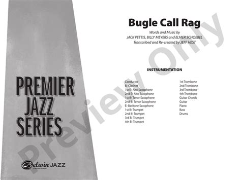 Bugle Call Rag Jazz Ensemble Conductor Score Amp Parts Billy Meyers Digital Sheet Music Download