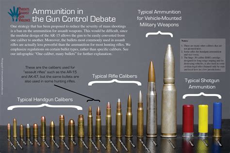 Bullet Size Chart Comparison