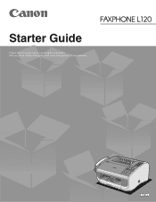 Canon Fax L120 Starter Manual Pdf Download Manualslib