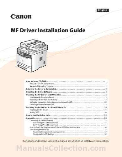 Canon I Sensys Mf5940dn Mf5980dw Mf5940dn Mf Driver Installation Guide