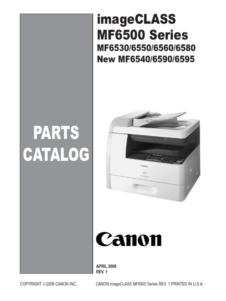 Canon Image Runner Mf6500 6560 6580 Service Manual