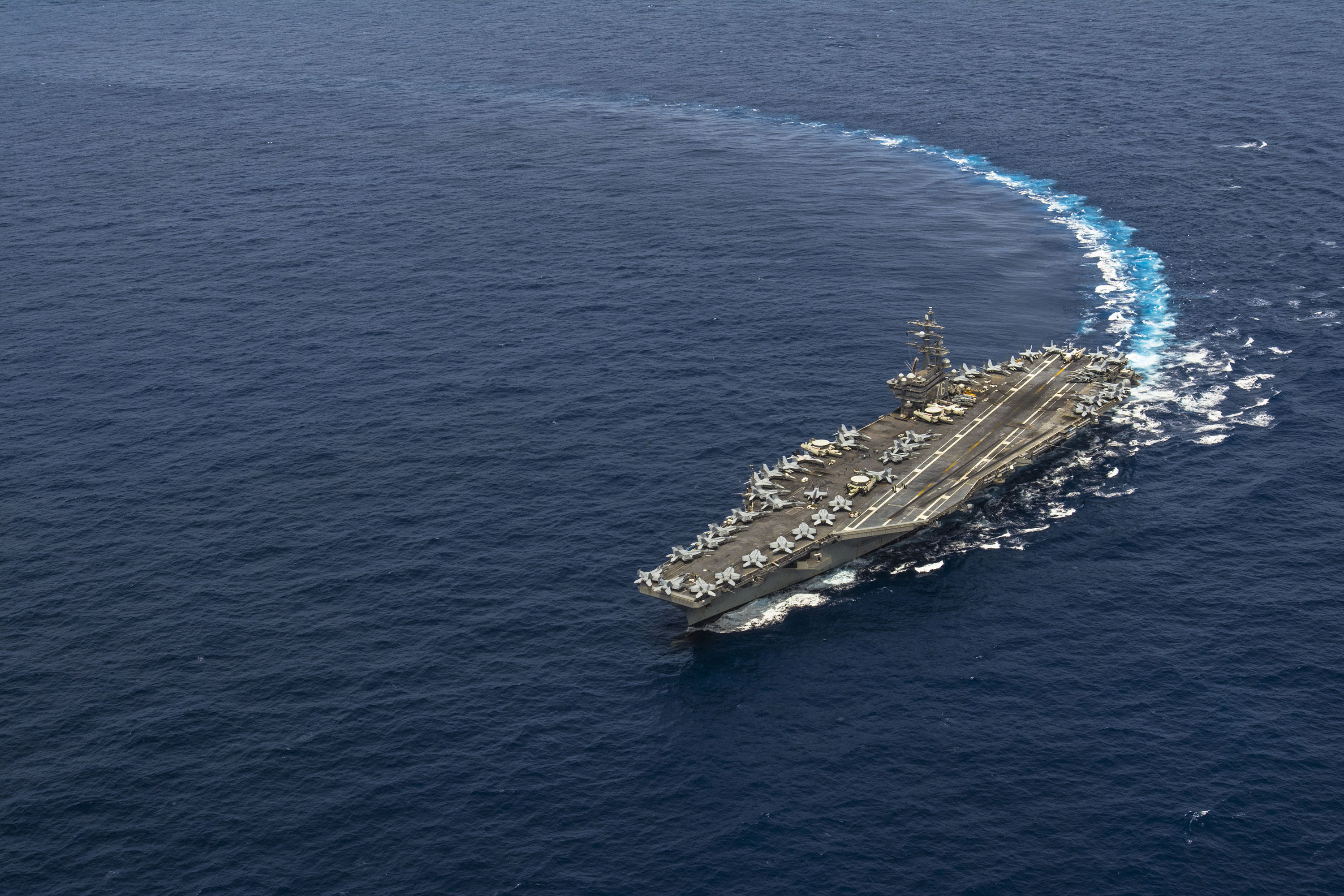 Carrier Uss Ronald Reagan Chops Into 7Th Fleet Usni News