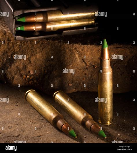 Cartridges That Are Considered Armor Piercing And Loaded Magazine Stock Photo Alamy