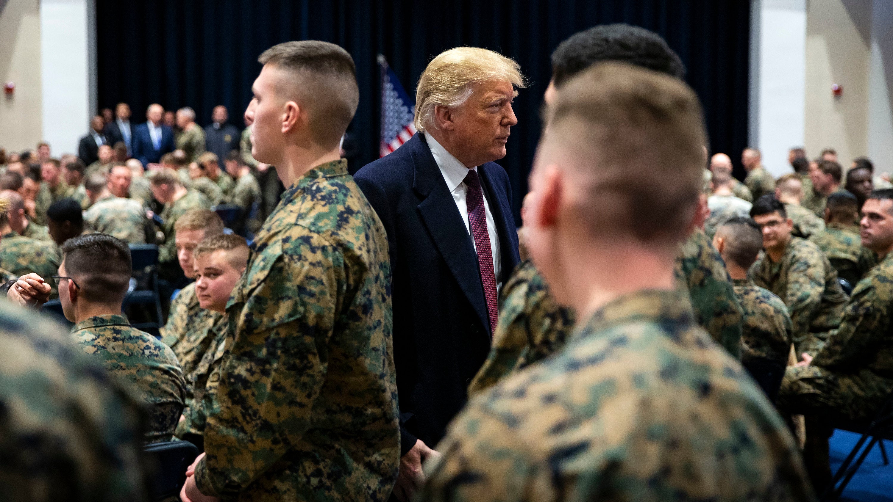 Commander In Chief President Trump Sticks Around To Shake Hands With Every Air Force Graduate