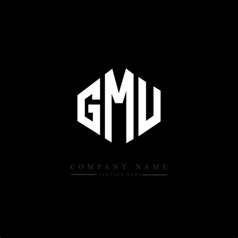 Cr Ation De Logo De Lettre Gmu Avec Forme De Polygone Cr Ation De Logo En Forme De Polygone Et