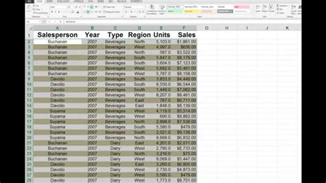 Create Color Banded Rows In Excel 2007 2010 And 2013 Spreadsheets Youtube