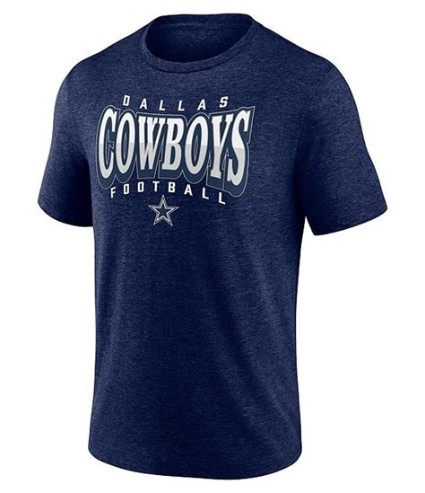 Dallas Cowboys Divided Warp Tri Blend T Shirt Navy