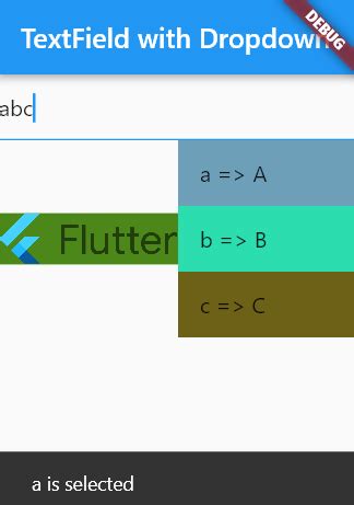 Dropdown Container Flutter Package