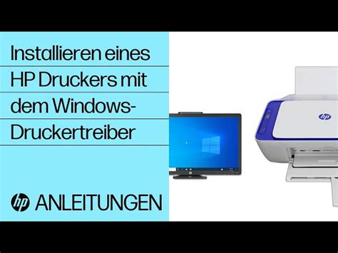 Einrichtung Des Hp Druckers Integrierter Windows Treiber Hp Support