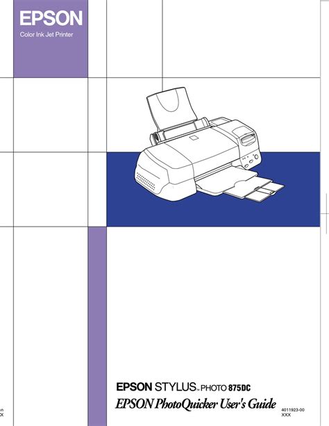 Epson Photo 875DC Driver: Easy Installation Guide