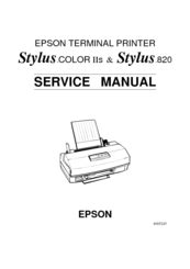 Epson Stylus Color Iis Service Manual Service Manual Download