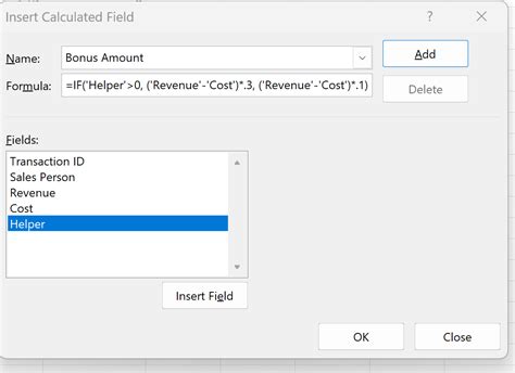 Excel Use If Statement In Pivot Table Calculated Field