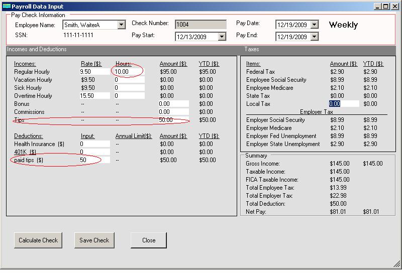 Ezaccounting Payroll How To Handle Tips In Restaurants