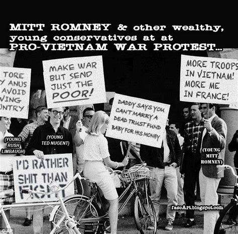 Fascart Photoshop Fun Mitt Romney Amp 39 S Pro Vietnam War Anti Fighting Himself Protest