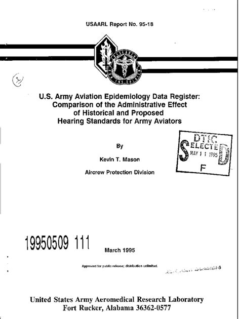 Fillable Online U S Army Aviation Epidemiology Data Register Congress Has Directed Studies Of