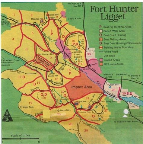 Fort Hunter Liggett Map