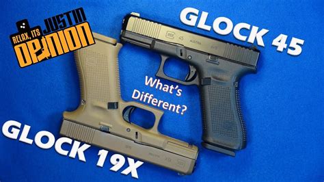 Glock 45 Vs Glock 19X A Quick Look At The Differences Youtube