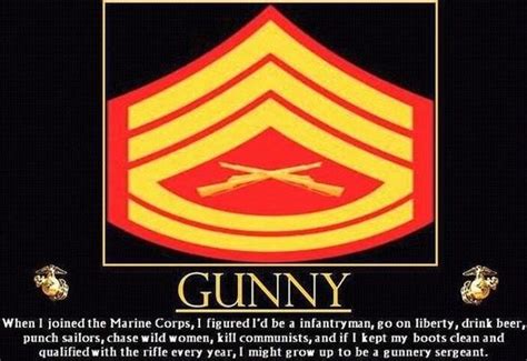 Gunny Gunnery Sergeant Joining The Marines Marine Corps