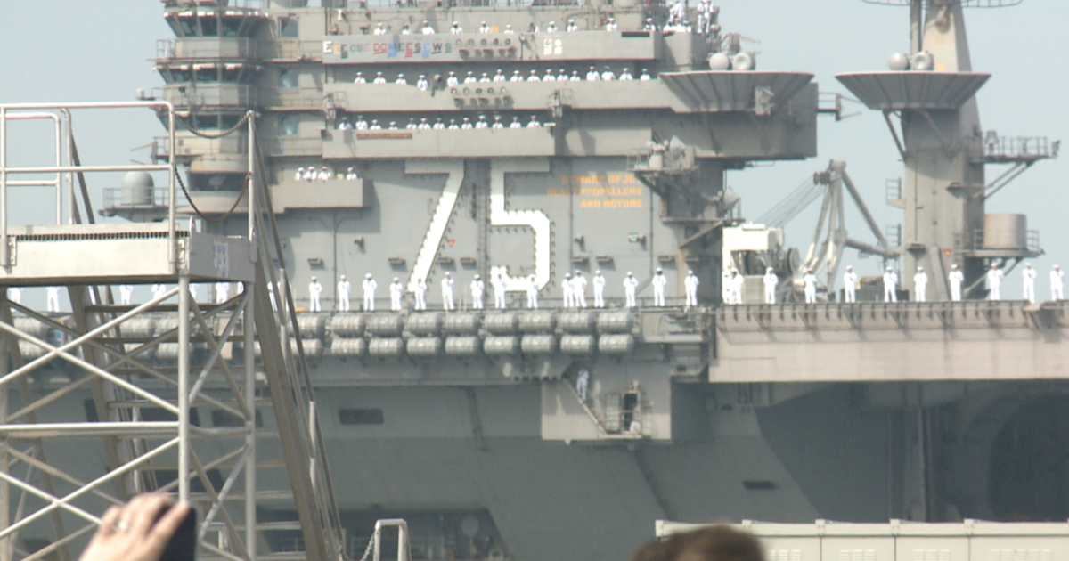 Harry S Truman Returns From Extended Deployment