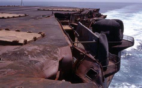 Heavily Damaged Uss Forrestal After Fire In August 1967 On Way To Port For Repairs 1799X1128