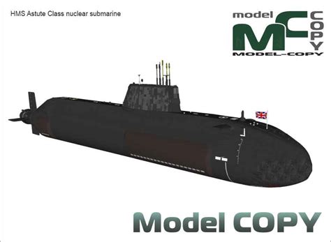 Hms Astute Class Nuclear Submarine 3D Model 67731 Model Copy Default