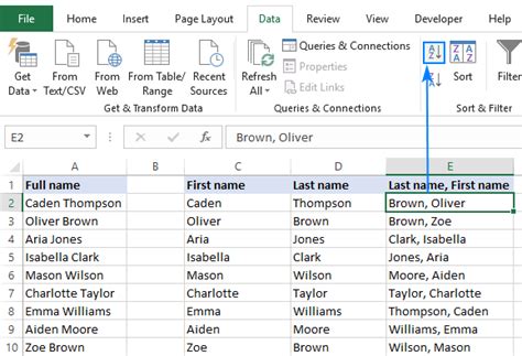 Alphabetize Last Names In Excel