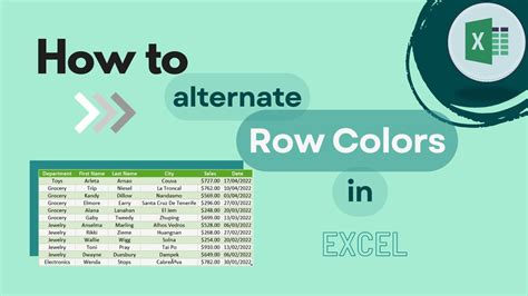 How To Automatically Color Alternating Rows Columns In Excel