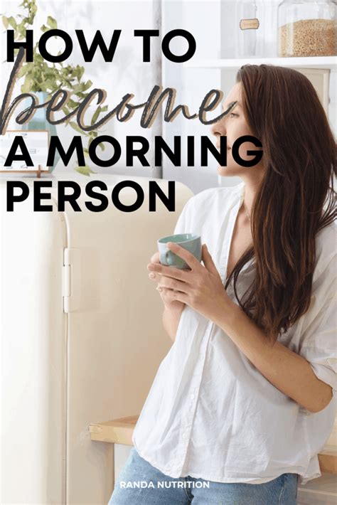 How To Become A Morning Person