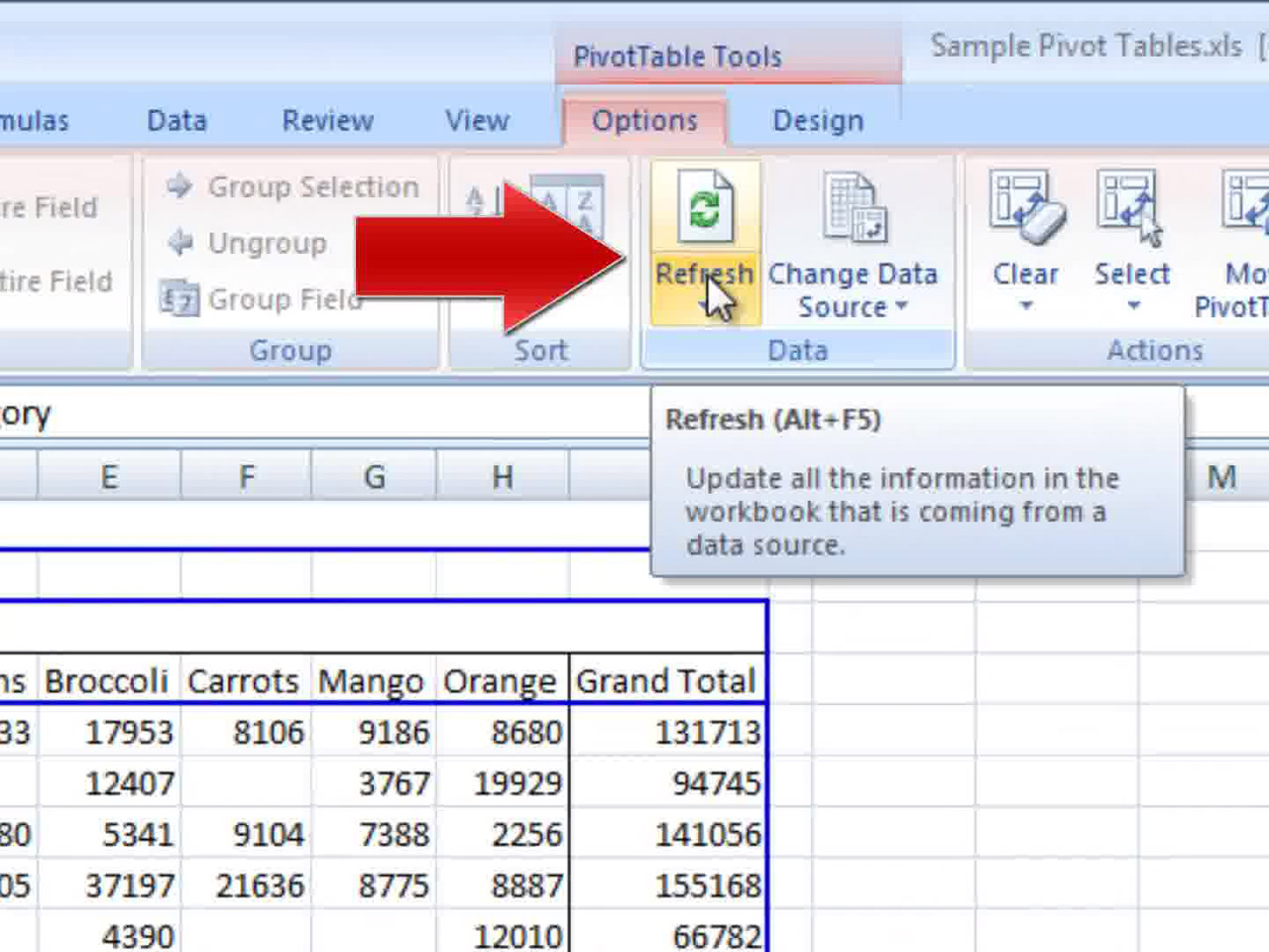 How To Change An Excel Pivot Table Source 7 Steps